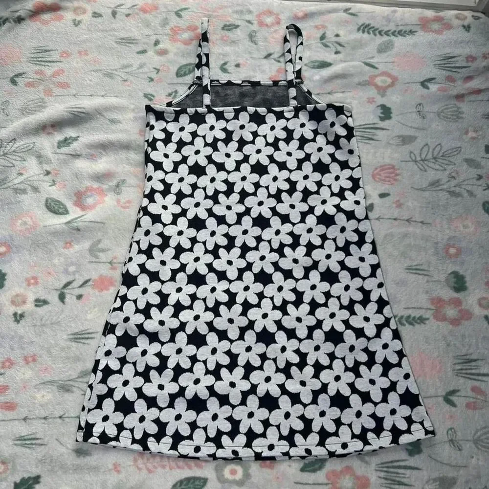 Old Navy Ditzy Floral Daisy Dress Kid 10/12 - Retro 60s Mod Indie Tumblr Y2K 90s